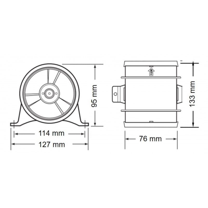 BLOWER 4' 24V
