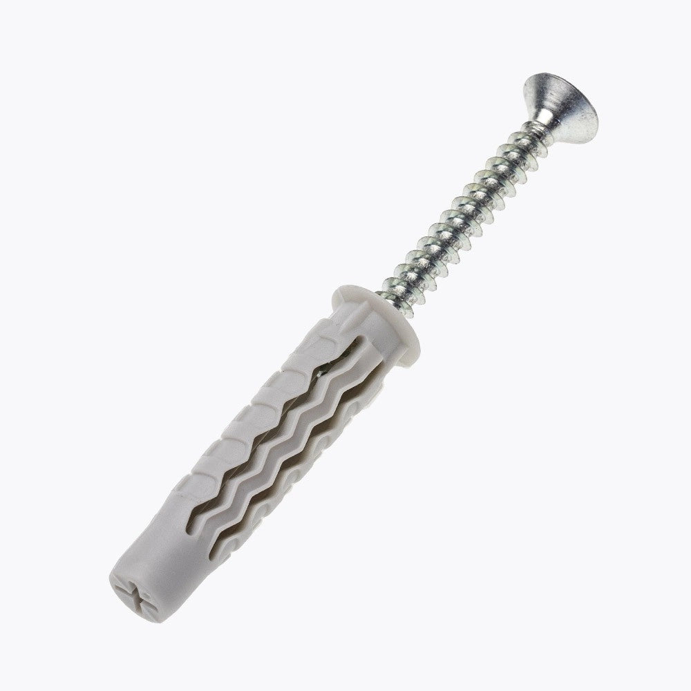 TASSELLO CON VITE 'BT02' Ø 6x38 mm - vite 4x50 mm - 200 pezzi- TECFI