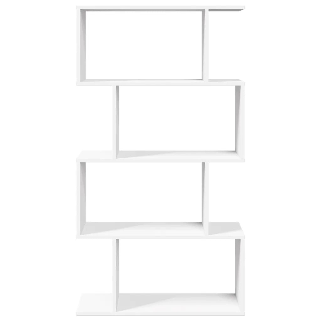 vidaXL Libreria Divisorio 4 Ripiani Bianca 70x24x129 cm in Truciolato