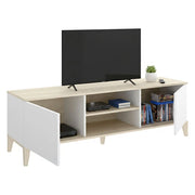 Altus, Mobile Porta tv 5 Ripiani, 40x150x48h cm Bianco