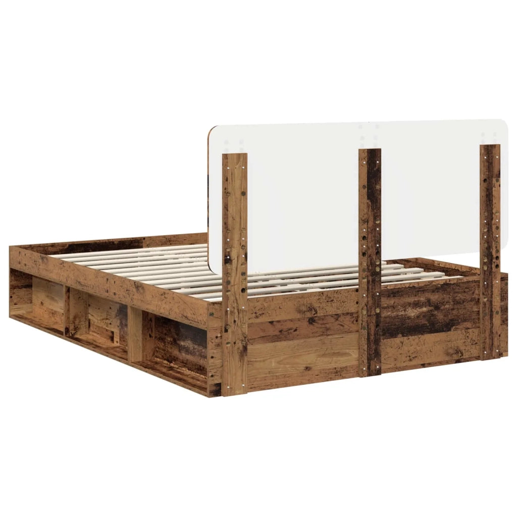 Struttura del letto Legno vecchio 140 x 190 cm Pino massello 3412495