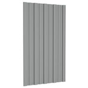 Pannello per tetto 12 pcs Grigio 80 x 45 cm Acciaio zincato 42047111