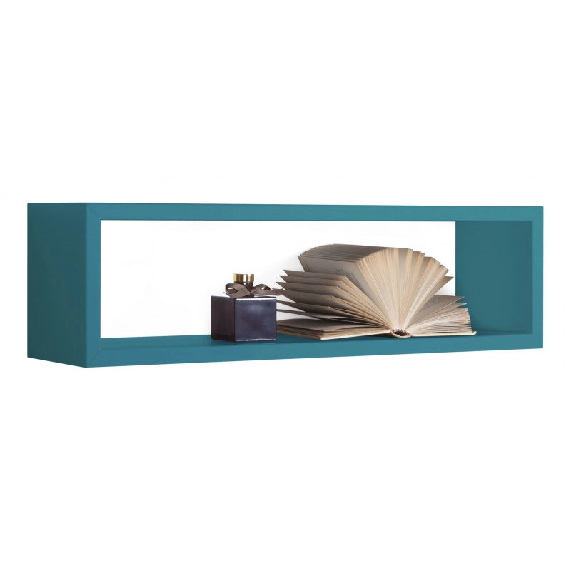 Mensola da Muro, Pensile Bagno, Mensola da Parete, Scaffale da Parete, Blu Atollo, 60x17 p15,5 cm - Regolo
