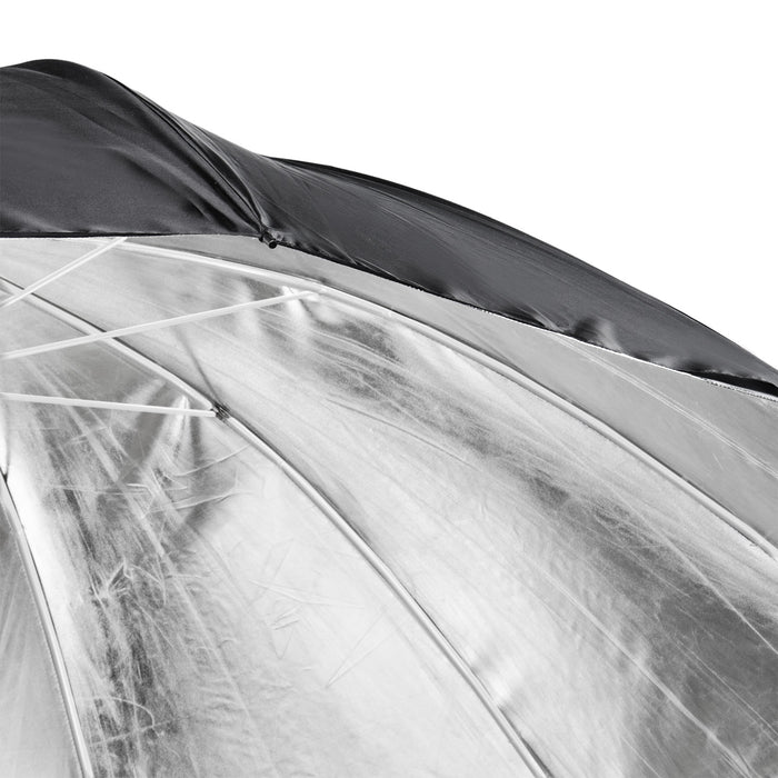 Ombrello reflex nero/argento, 150 cm