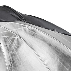 Ombrello reflex nero/argento, 150 cm