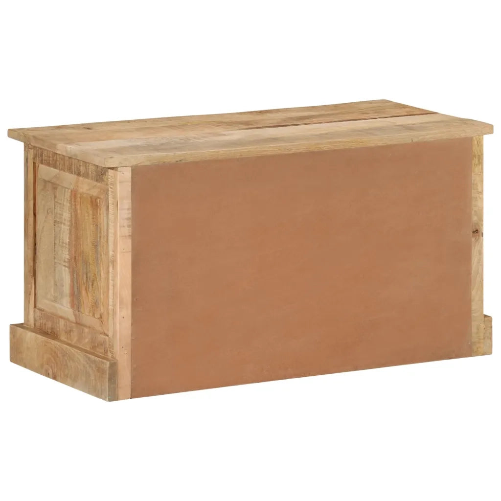 Panca con Scarpiera 85x40x45 cm in Legno Massello di Mango 337827