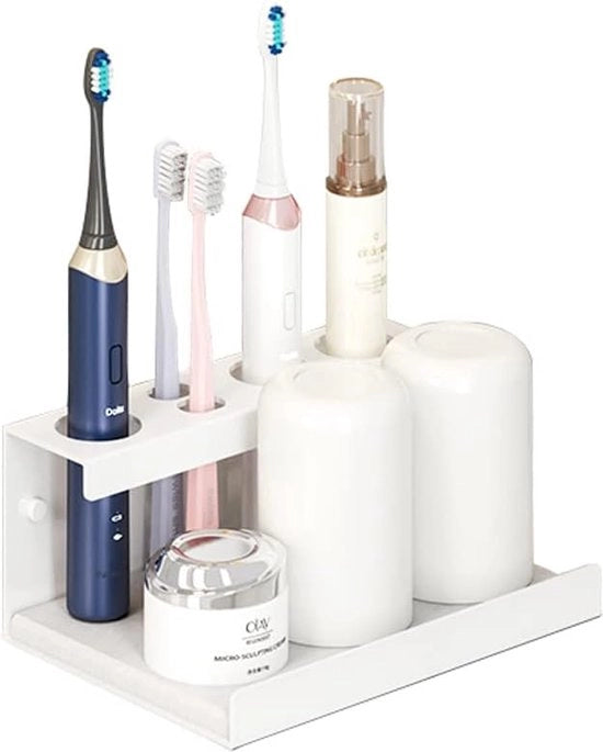 Tappo per spazzola da denti, tappo per spazzola da denti, tappo per spazzola da denti elettrica, lega di alluminio, tappo per spazzola da denti senza fori, per spazzole da denti elettriche, diaframma 35 mm (bianco, 20 cm)