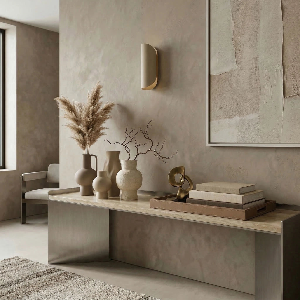 Applique Barbos beige 2xG9 metallo a rullo Luminex