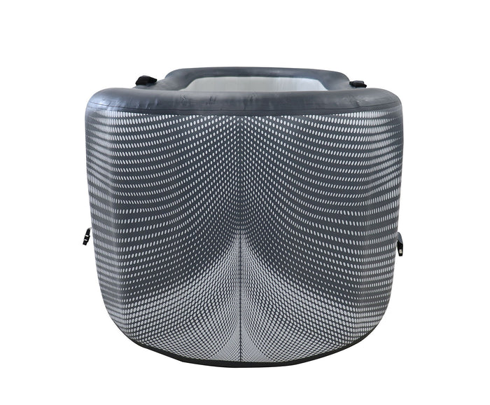 Piscina in Drop Stitch per Bagni di Ghiaccio con Kit Chiller 170x92x67A cm NetSpa Jarvi Grigio