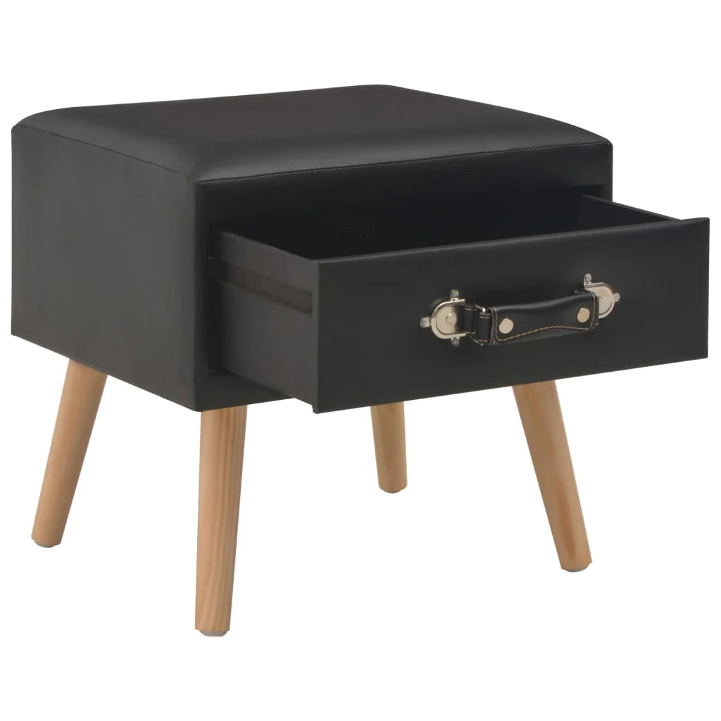 Comodino comodino cassettiera mobili per camera da letto 2 pezzi nero 40x35x40 cm sintetico 1402080