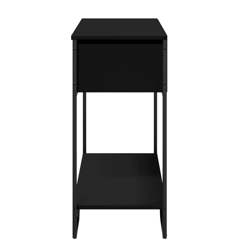 vidaXL Tavolo Consolle Nero 100x35x74,5 cm in Truciolato