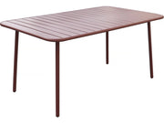Tavolo da giardino in metallo "Bilbao" - 150 x 90 x 71 cm - Terracotta