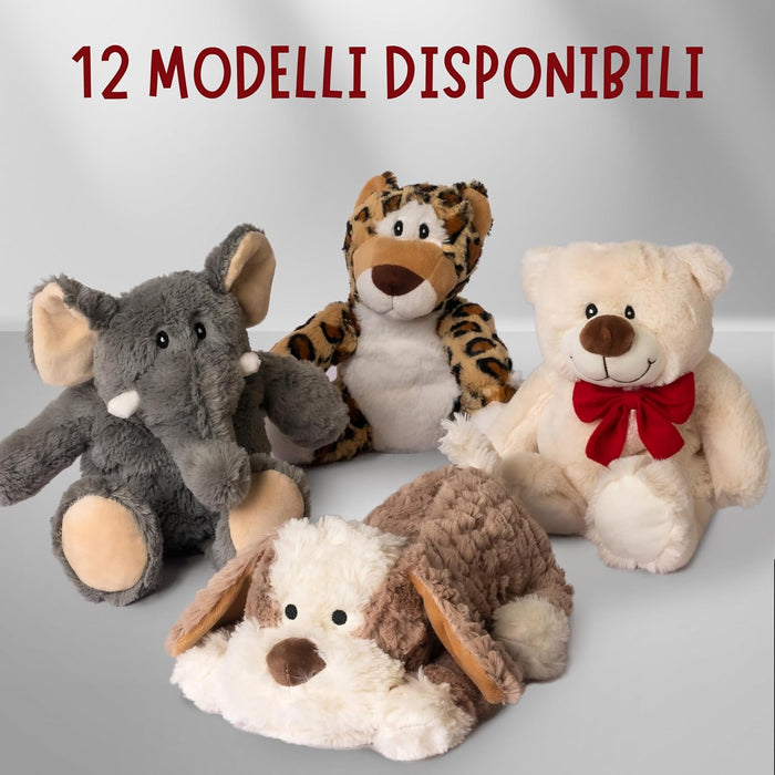 Innoliving Peluche Riscaldabile Morbido e Accogliente, Aiuta il Relax e il Benessere di Grandi e Piccini, Allevia Stress e Tensioni, Cuscino Termico Coccoloso (HUSKY MD-666)