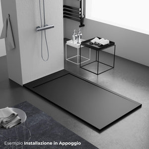 Piatto Doccia 80x150 cm in Pietra Bonussi Kamet Nero