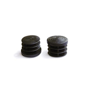 Puntali interni alettati tondi neri Ã˜ 28 mm. 4 pz.