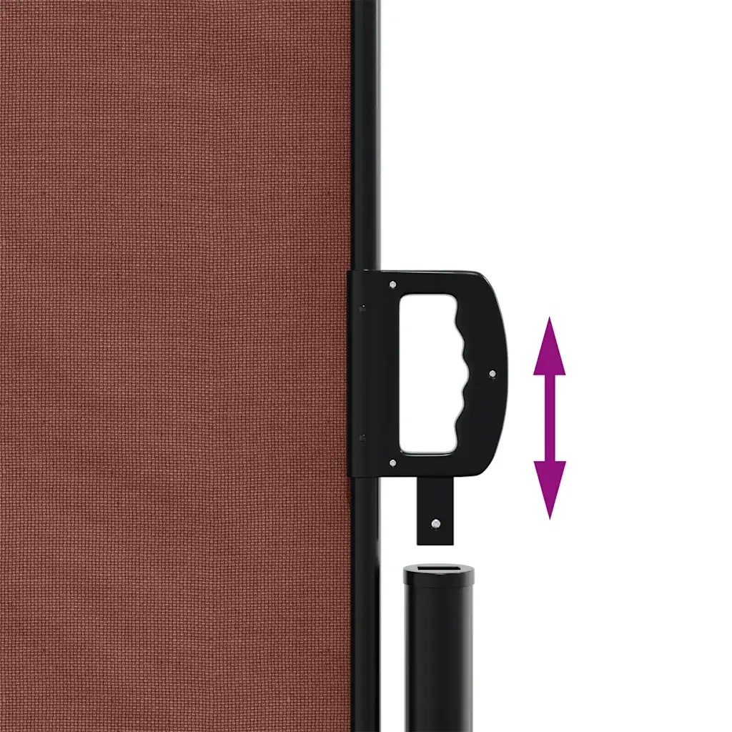 Tenda da Sole | Tenda parasole Laterale Retrattile Marrone 117x300 cm