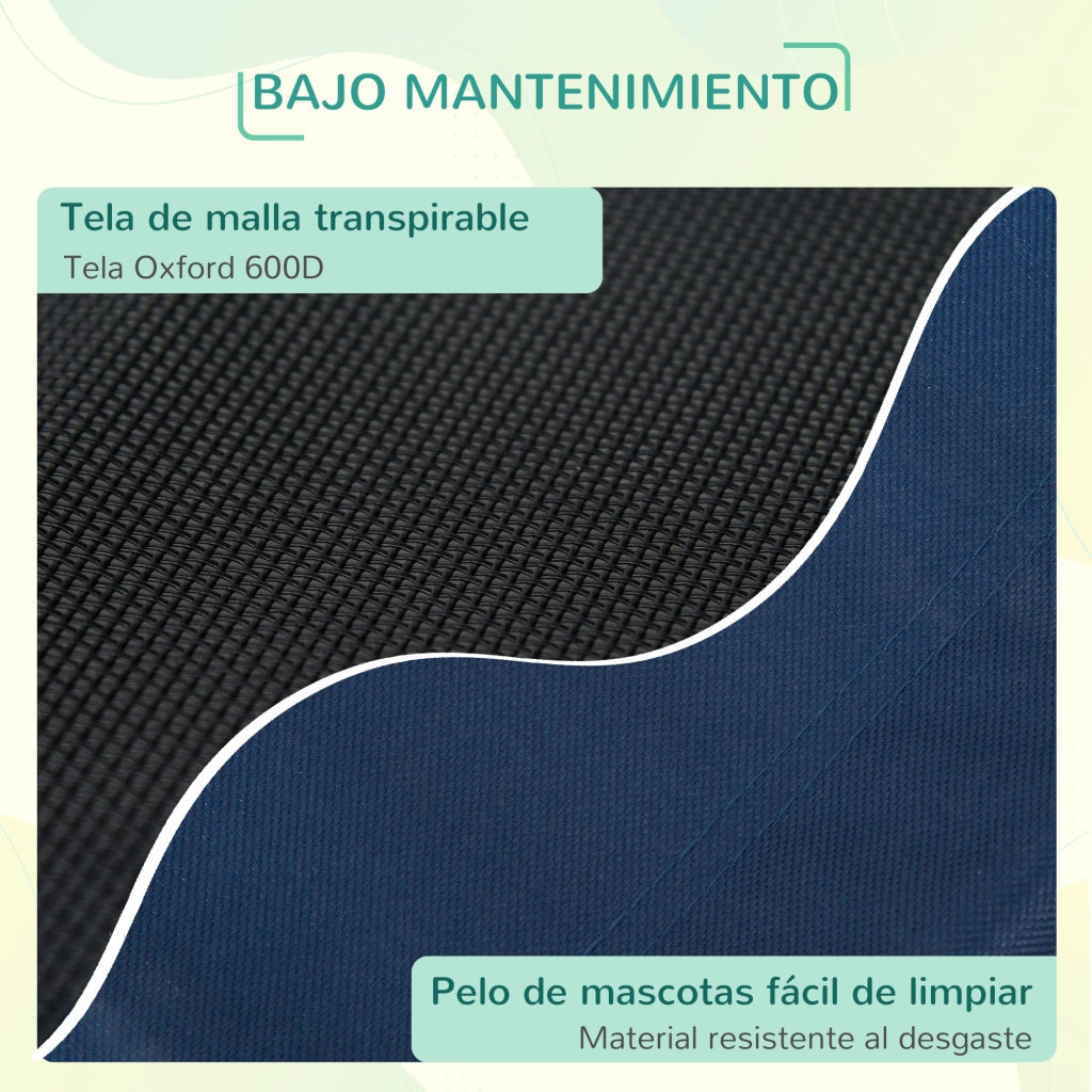 Letto per Cani Gatti Trasportabile ¨C zephmum ¨C 76x61x18 cm Blu