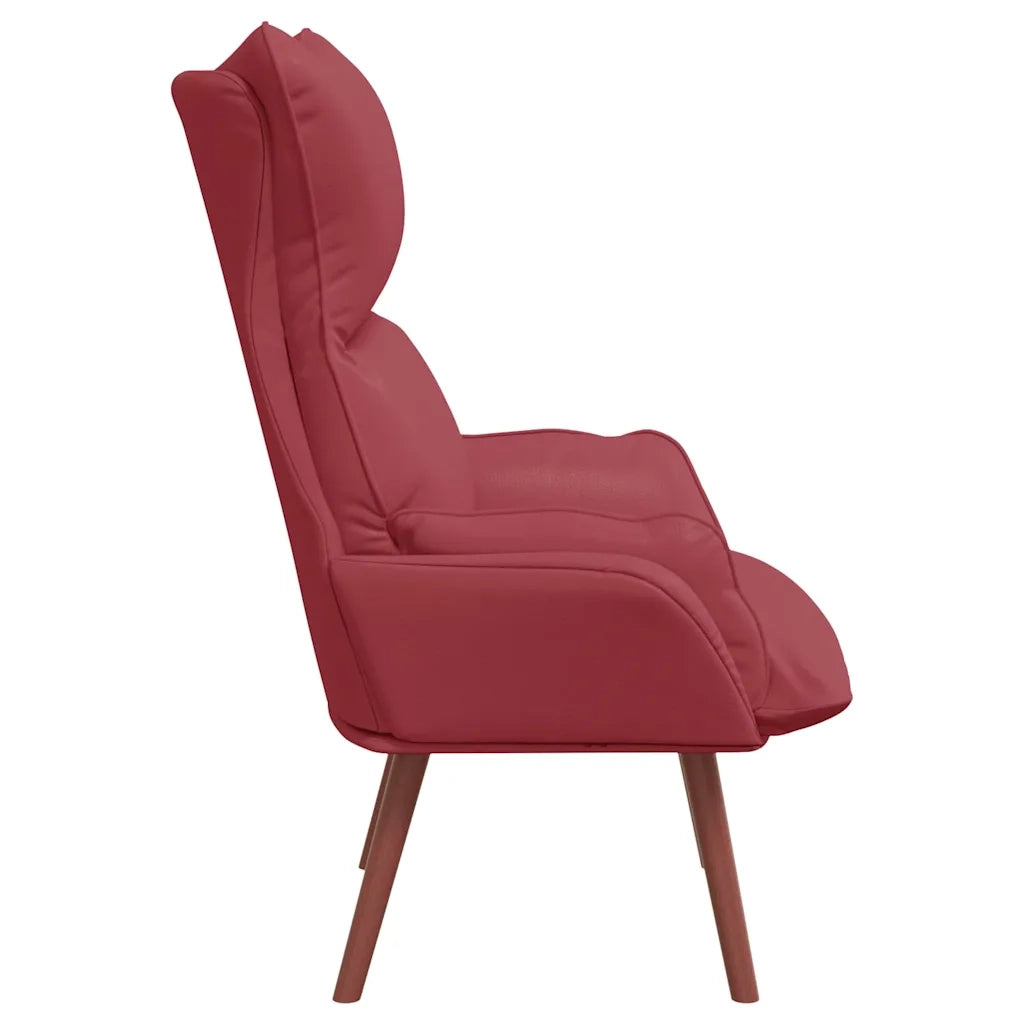 poltrona Rosso Vino 69 x 74 x 93 cm Pelle Artificiale 42001860