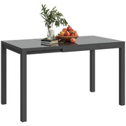 Tavolo da pranzo esterno allungabile rettangolare ¨C zephmum ¨C 85-125 cm per 4-6 persone