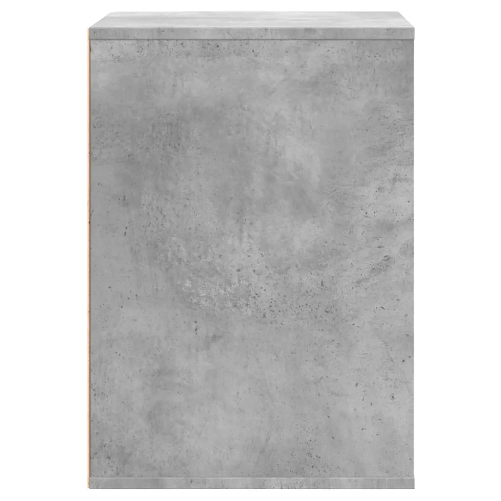 vidaXL Cassettiera Angolo Grigio Cemento 60x41x58cm Legno Multistrato
