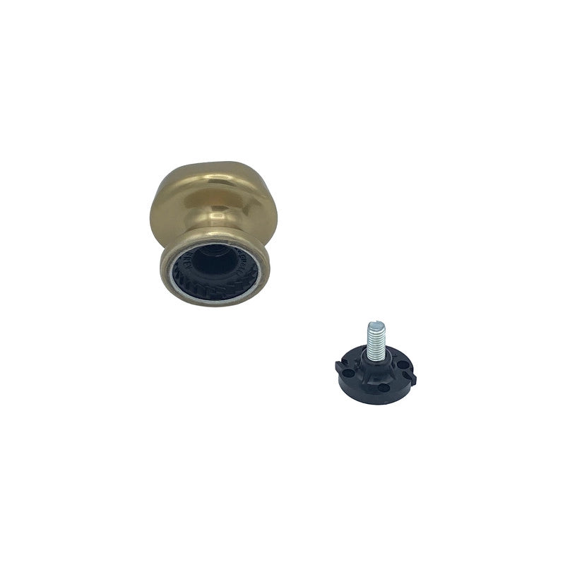 Pomolo fisso per porta SAGUATTI 172/60CB in alluminio bronzo lucido