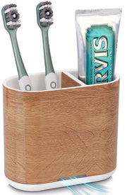 Organizzatore per spazzolini da denti, Ospitante per spazzolini da denti elettrico per organizzatore bagno, Ospitante per spazzolini da denti estraibile con scarico per famiglie, bambini (hobnerf, medio)