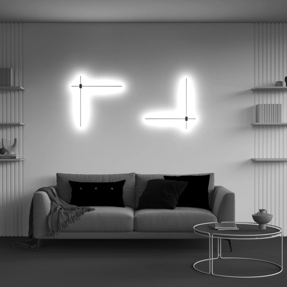Applique Maytoni Pars LED 12W nero oro 3000K 63cm IP20