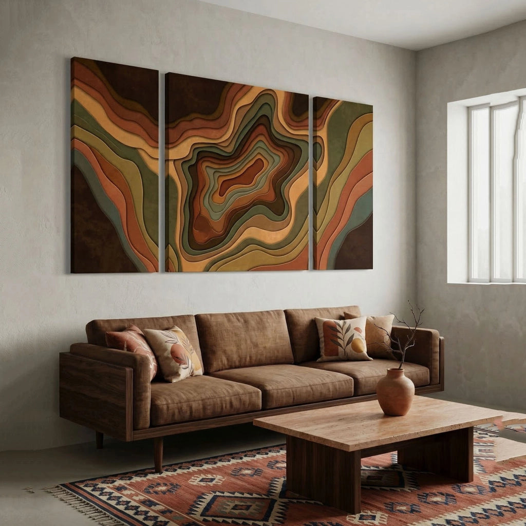 Nalase, Quadro Materiale Struttura in Tessuto, 90x90h cm Multicolore