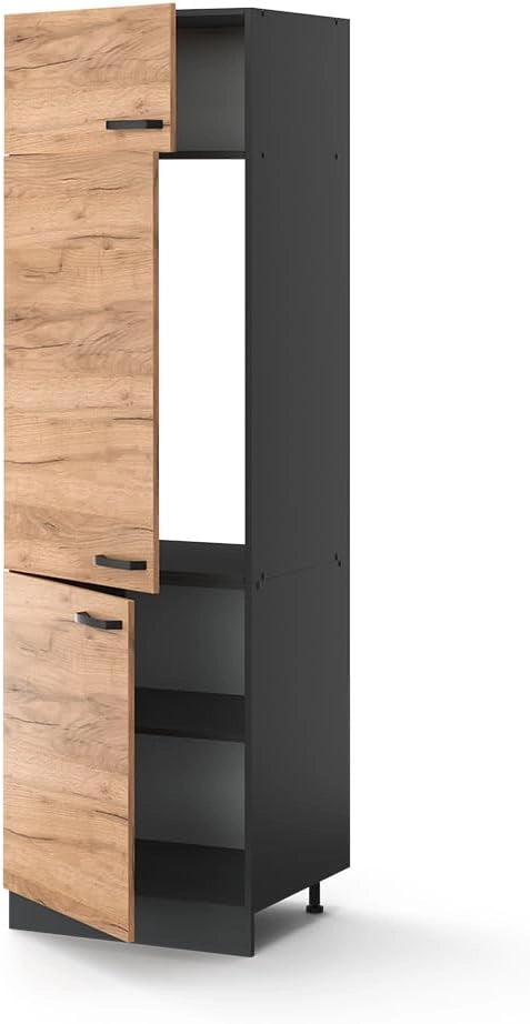 Armadio frigorifero R-Line, Quercia dorata, 60 cm, per la libera combinazione all'interno di sistemi cucina modulari