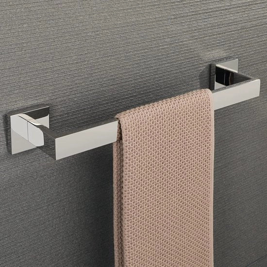 Maniglie per asciugamani Montaggio a muro Bagno Maniglione per asciugamani 40 cm, Acciaio inossidabile SUS304, Lavorato a specchio, Verniciato cromato, EGYT040-C