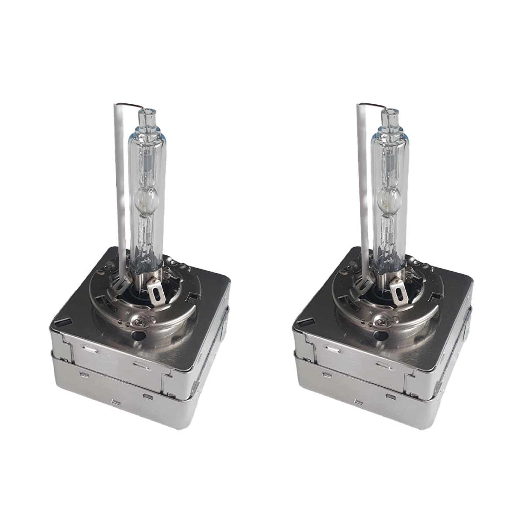 2 Pezzi Lampada Hid Xenon D3S 6000K 42V 35W 3600 Lumen Base Metallo