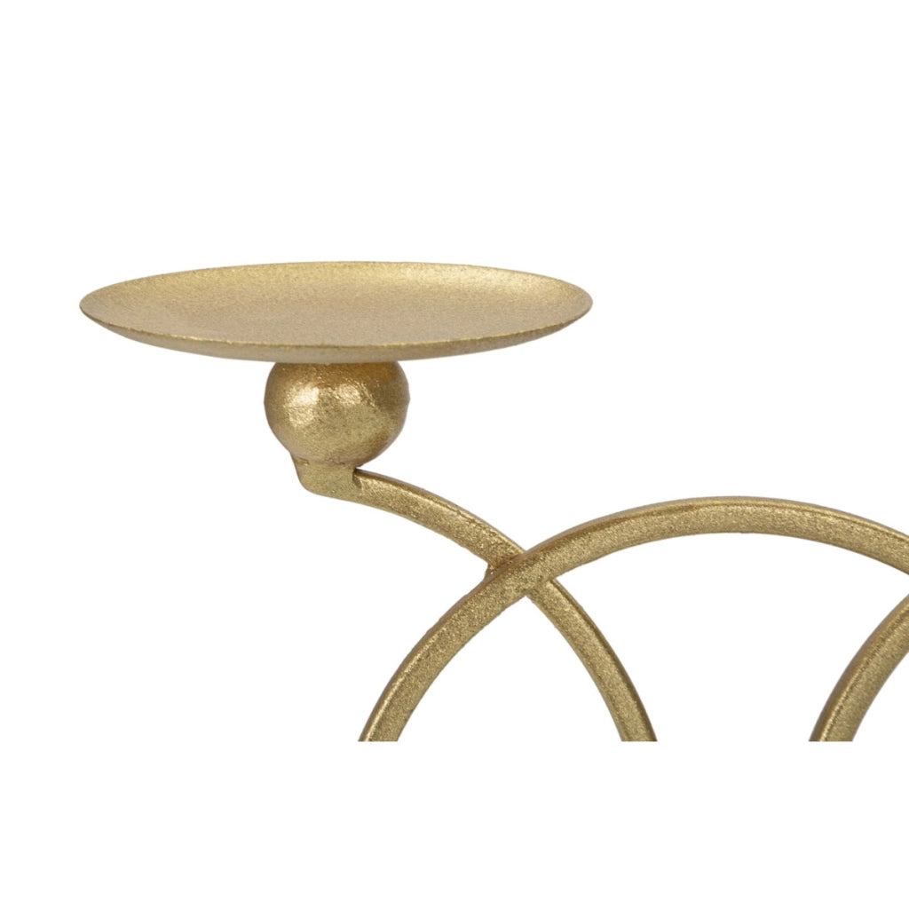 Portacandela VKH339, Oro, Marmo, 30x9x20 cm