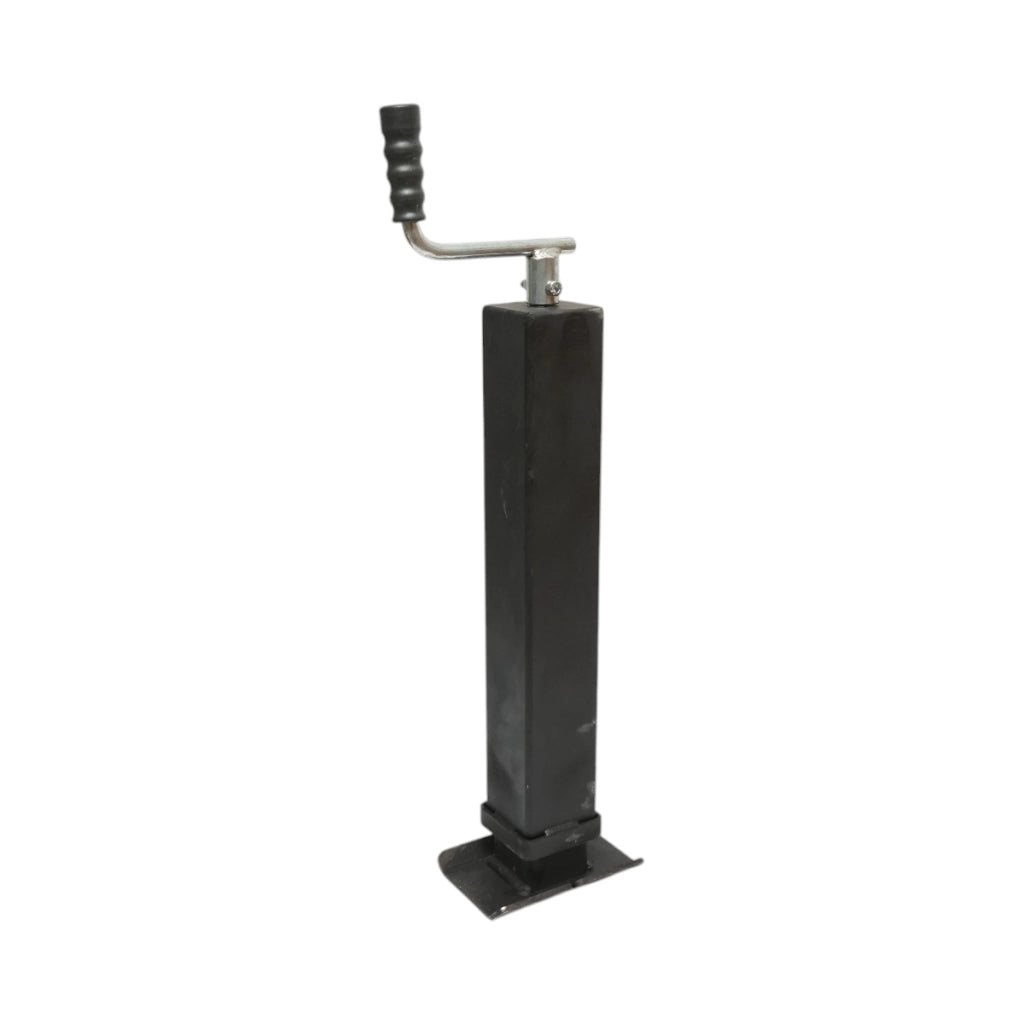 Piede di supporto per rimorchio regolabile con manovella, 58 cm, fissaggio laterale, carico massimo 4000 kg