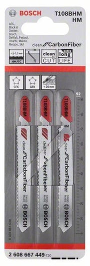 2608667449 - Set 3 lame per seghetto alternativo T180BHMCT for carbon fiber