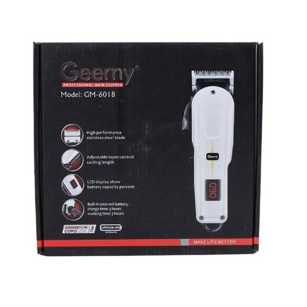 Trade Shop - Taglia Capelli Professionale Senza Fili Lunga Durata A Batteria Pettini Gm-6018 -