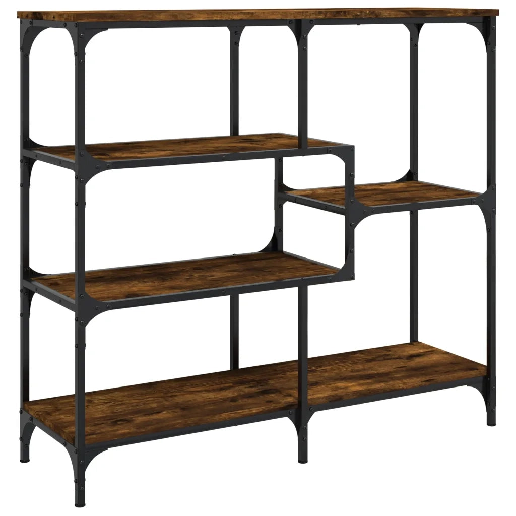 Tavolo Consolle Rovere Fumo 103x32x95 cm Legno Multistrato 833952