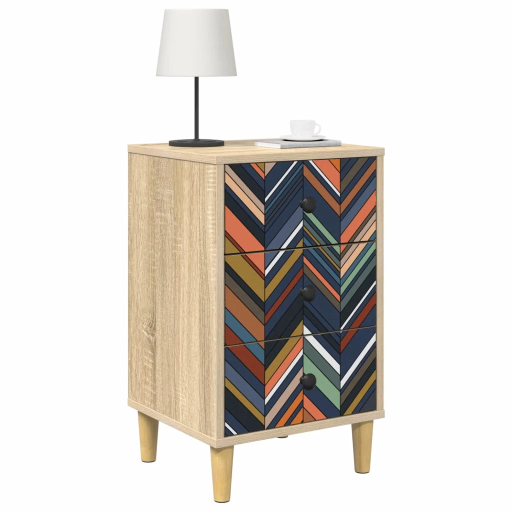 Armadio da Notte OMMEN Rovere Sonoma 36 x 33 x 60 cm 8007289