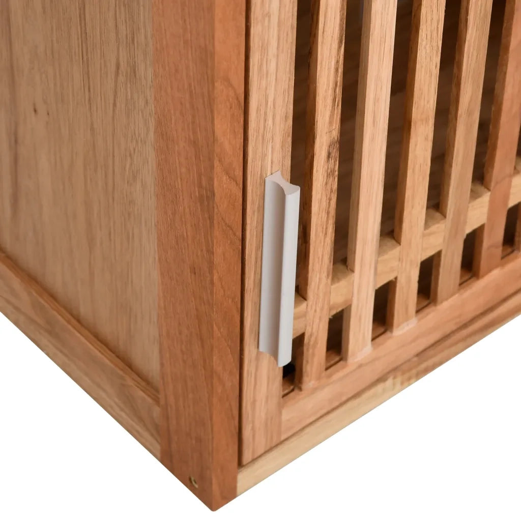 Armadietto da Bagno a Parete 42x23x60 cm Legno Massello di Noce 350357