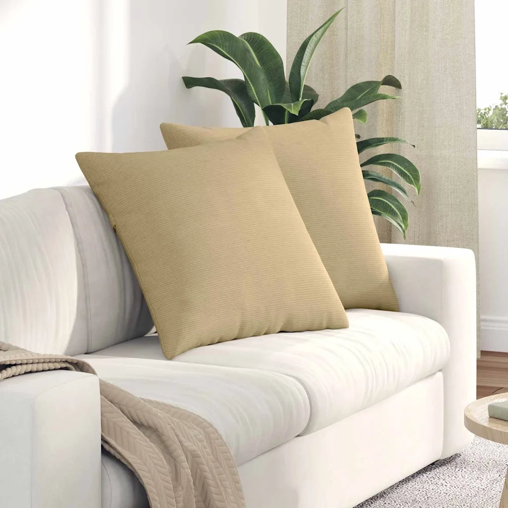 Cuscini da Divano 2 pz | Cuscini per sedie Grigio Verde 80 x 80 cm