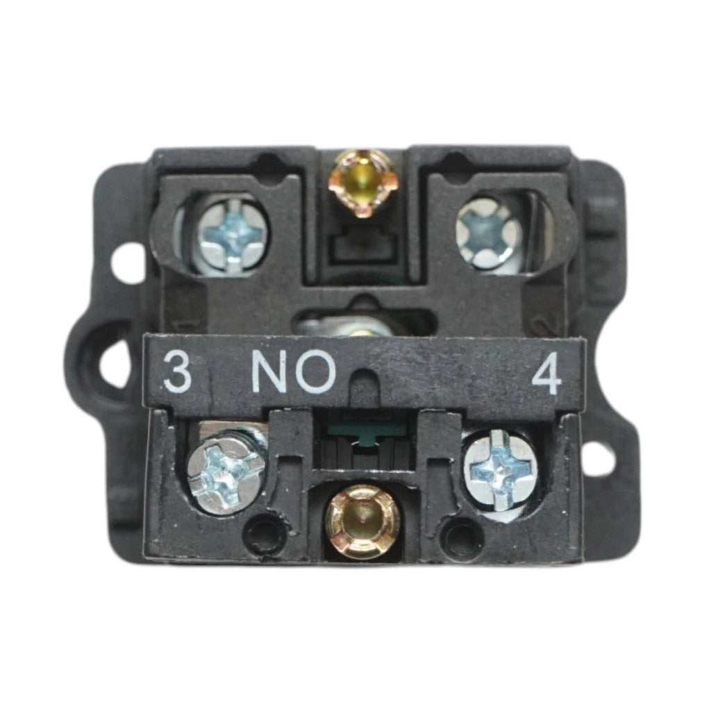 Pulsante indicatore LED verde con resistenza integrata 1NO, 220V, LAY5 Breckner Germany