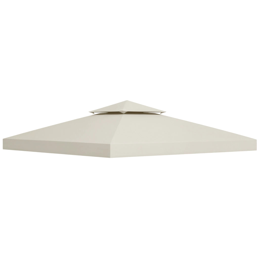 Tenda per Gazebo ¨C Zephmum ¨C 3x3 m, crema, doppio strato, 8 fori di drenaggio