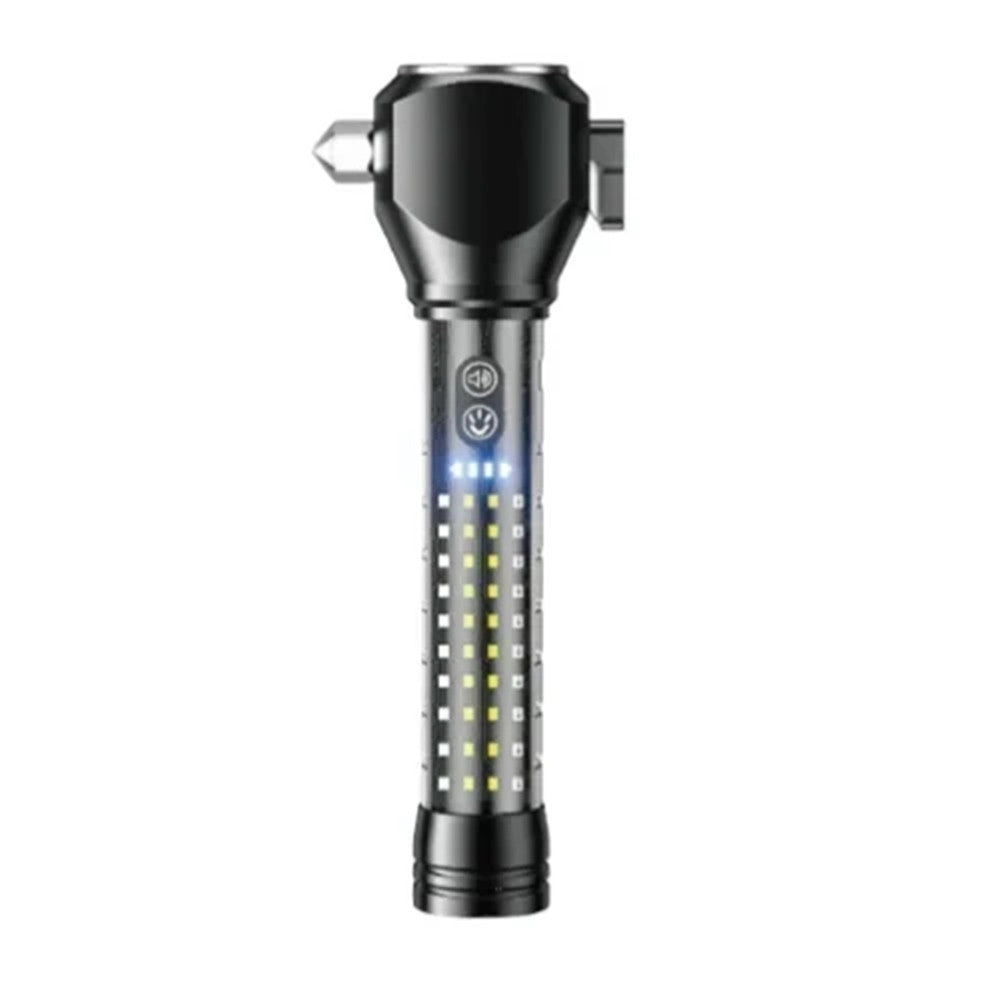 Trade Shop - Torcia Elettrica Multiutensile A Led Potente Ricaricabile Portatile In Alluminio Q-d778 -