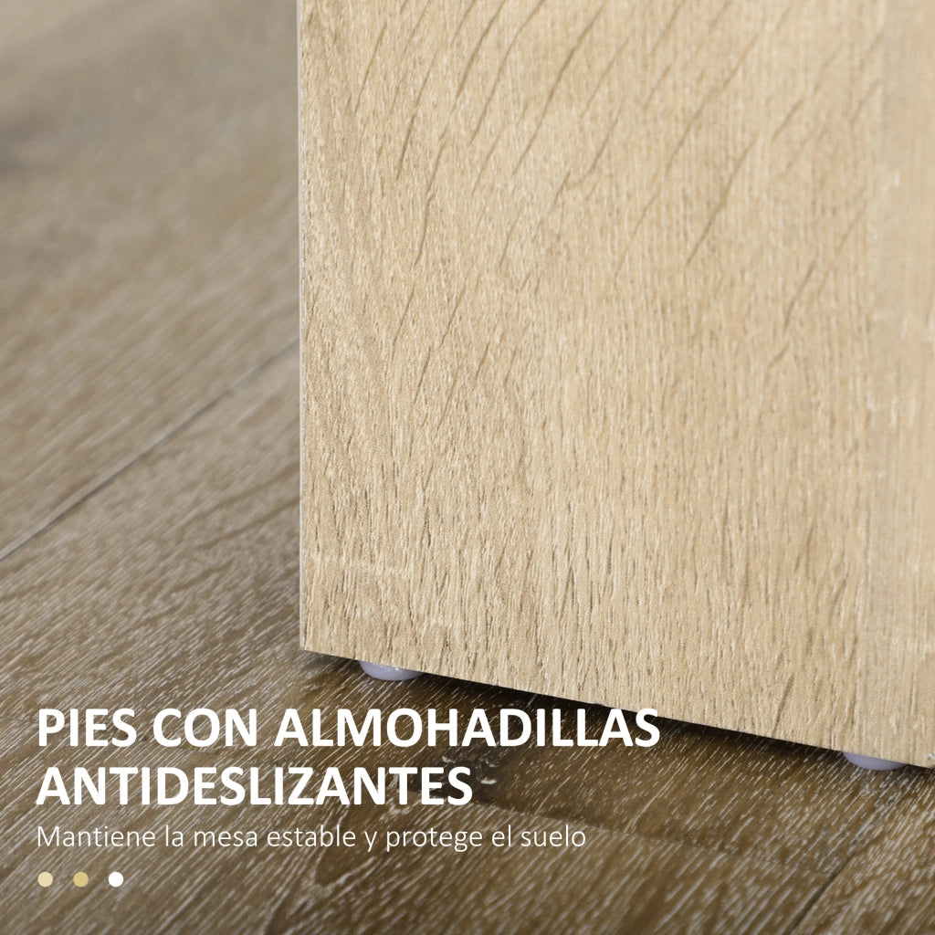 Tavolo da Pranzo Allungabile Moderno ¨C Zephmum ¨C Rovere e Nero 120x69x75 cm