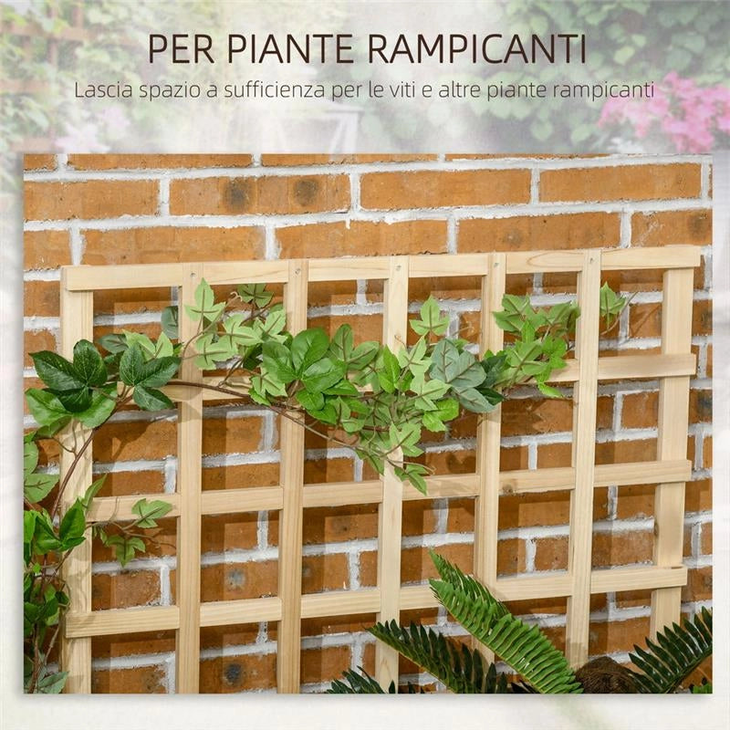 FIORIERA DA ESTERNO A 3 LIVELLI CON GRIGLIATO IN LEGNO DI ABETE E TESSUTO NON TESSUTO, 95X95X110 CM