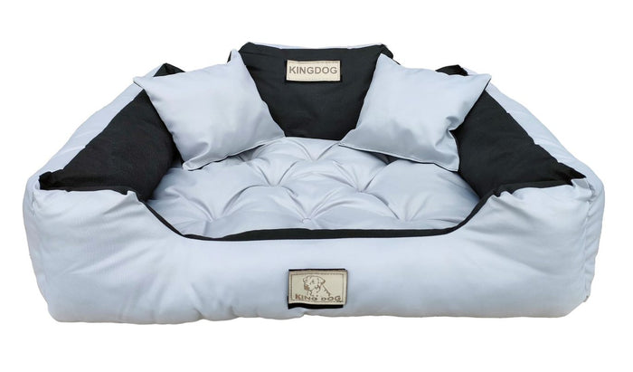 AIO FACTORY 115x95 cm KINGDOG Cuccia per cani impermeabile personalizzabile grigio chiaro
