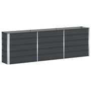 Fioriera di design moderna e versatile 160 x 40 x 75 cm in acciaio antracite 02_0059222