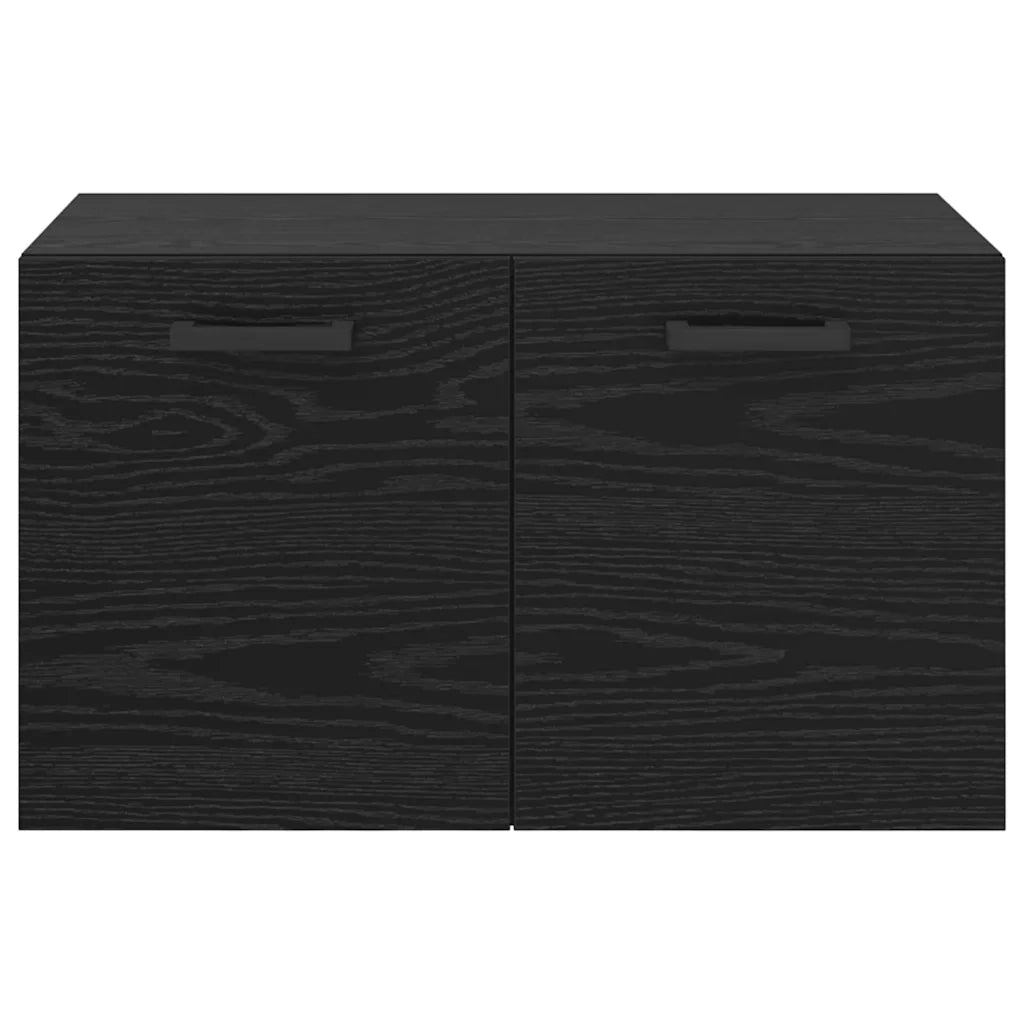 Mobiletto a muro Rovere Nero 60 x 36,5 x 35 cm 879554