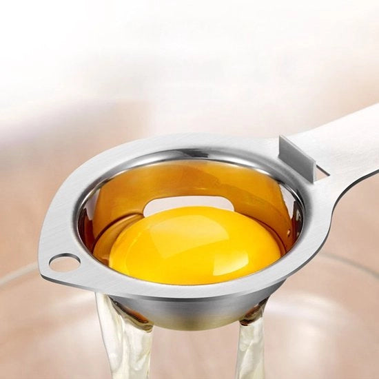 Schiacciatrice uova - Acciaio inossidabile - Bianco - Accessori cucina