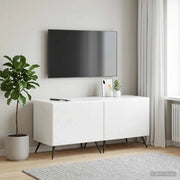 Mobile TV Bianco Lucido Legno ingegnerizzato 897559