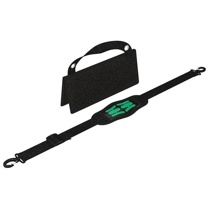 Wera 05004350001 2go Portautensili Super Leggero con Tracolla Regolabile e Sistema di Chiusura a Strappo colore Nero